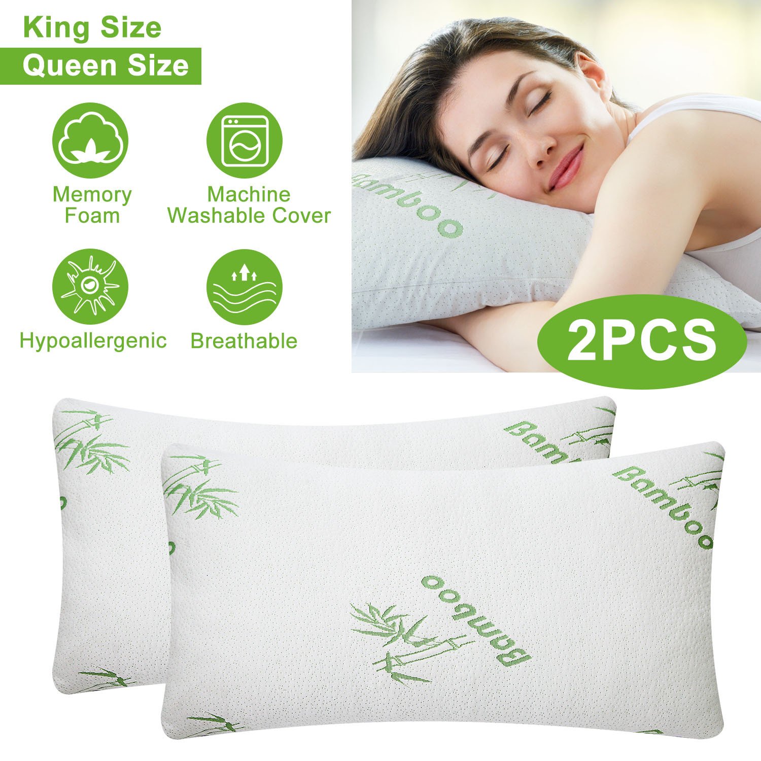 Bamboo Memory Foam Pillow